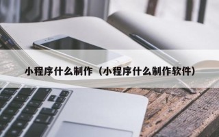 寿光小程序什么制作（小程序什么制作软件）