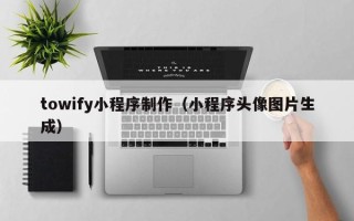 寿光towify小程序制作（小程序头像图片生成）